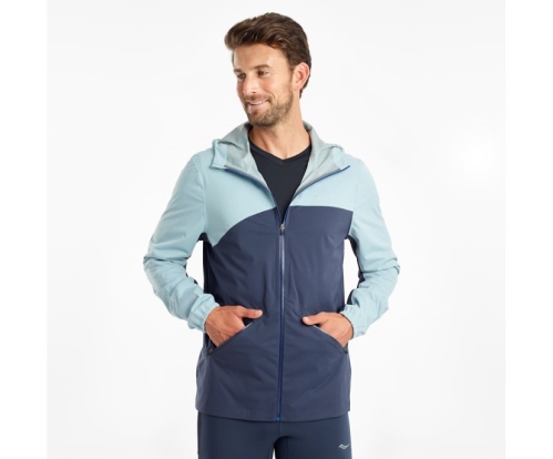 Tenis Saucony Drizzle Jacket Hombre Chaquetas Ropa Arona / Mood Indigo México MX-035-XI